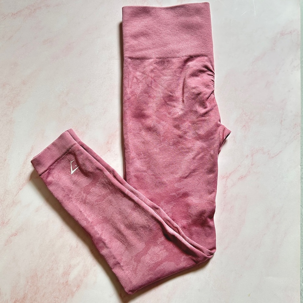 Gymshark pink camo leggings